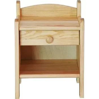 Noční stolek Interier-Stejskal | Noční stolek Classic masiv borovice CN132 - Castello dekory Bílá lak