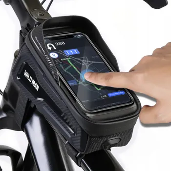 brašna na kolo Přední Cyklistická brašna Wild Man , TAŠKA WILD MAN , POUZDRO NA TELEFON NA RÁM WILDMAN 171 1l