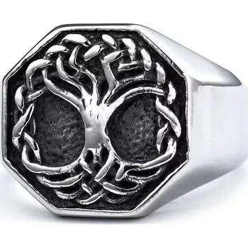 Prsten Prsten z chirurgické oceli Strom života - Velikost prstenu 64 (US 11)