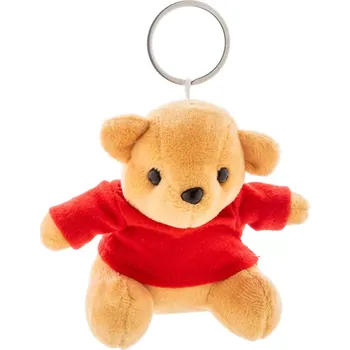 plyšák TeddyFob přívěsek na klíče s plyšovým medvídkem - červená - AP800054-05