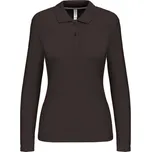 KARIBAN VINTAGE PIQUE K244 / Dámská polokošile s dlouhým rukávem - dark grey XL