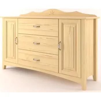 Komoda Interier-Stejskal | Komoda Castello masiv borovice S25 - Castello dekory Světle šedá