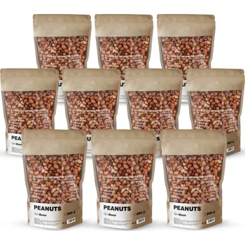 Fitness Arašídy nepražené - GymBeam Balení (g): 10 x 500 g