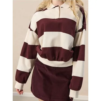 Dámská mikina Sinsay - Polo mikina - vícebarevná - 001FJ-MLC - 001FJ-MLC-XS