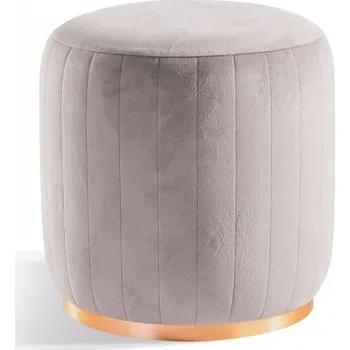 Taburet Puf Viviana - světle šedá