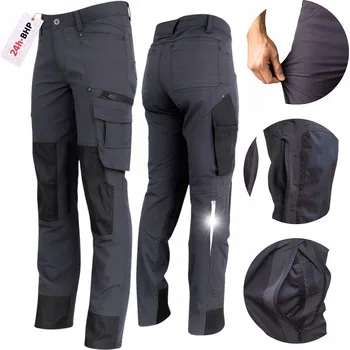 Pracovní obuv Dlouhé pracovní kalhoty - BOZP Spodnie ROBOCZE ELASTYCZNE STRETCH NOR-37GY vel. 44