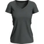 STEDMAN V-NECK CLAIRE / Dámské tričko s výstřihem do V - slate grey L