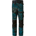 RIMECK VERTEX CAMO W09 / Pracovní kalhoty do pasu - camouflage petrol 62