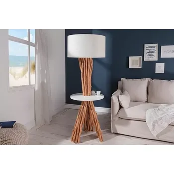 Stojací lampa Osvetleni-Stejskal | Stojací lampa servant dlouhé dřevo 153cm