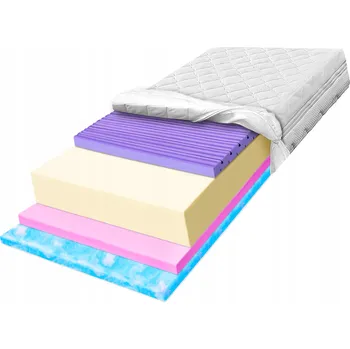 Matrace Pěnová Matrace 150x180 H2 H3 vysoce elastická s ultra měkkou pěnou 22 cm