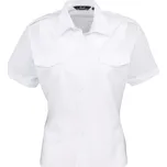 PREMIER PR 312 / Dámská pilotní košile s krátkým rukávem - white M