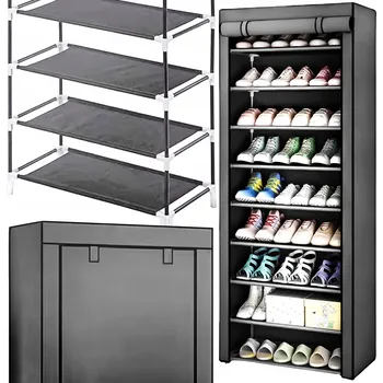 Šatní skříň Skříň Renew Force látková skříň z textilu 58 x 160 x 28 cm šedá