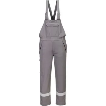 Pánské kalhoty PortWest | FR kalhoty s laclem odolné proti chemikáliím - Grey / M / M / šedá