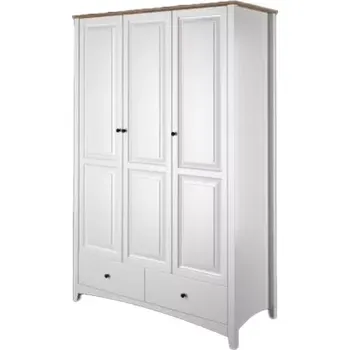 Šatní skříň Interier-Stejskal | Šatní skřín Castello Soft masiv borovice S01 - Castello dekory Borovice bezbarvy lak