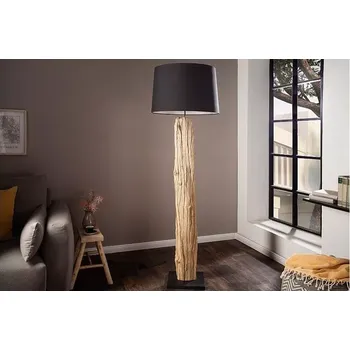 Stojací lampa Osvetleni-Stejskal | Stojací lampa v přírodním dřevě rousilique černá
