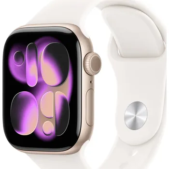 Chytré hodinky Apple Watch Series 11 GPS 42 mm hliníkový plášť sportovní náramek Světle růžová M/L