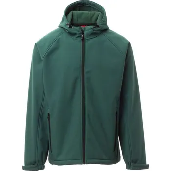 Pánská mikina PAYPER GALE 001044-0355 / Pánská softshellová bunda s kapucí - zelená S