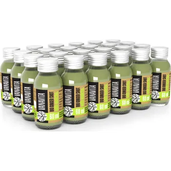 Fitness strava GymBeam BIO Zázvorový shot s matchou - VanaVita Příchuť: bez příchuti, Balení (ml): 24 x 60 ml