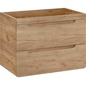 Koupelnový nábytek Skříňka pod umyvadlo 80 cm dub craft zlatý 2 zásuvky 57x80x46 cm