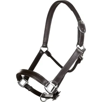 Kožená ohlávka HKM Economic brown FULL