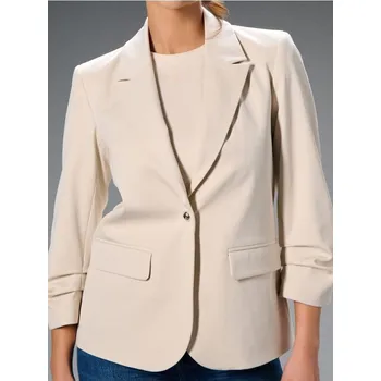 Dámské sako Sinsay - Blejzr - béžová - 768FI-02X - 768FI-02X-XXL