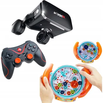 VR brýle VR 3D brýle pro virtuální realitu 360° + EDUKAČNÍ DOVEDNOSTNÍ HRA LABYRINT