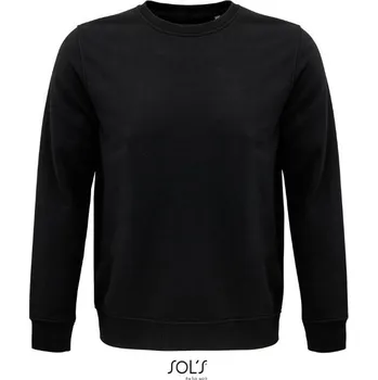 Pánská mikina SOL´S COMET / Unisex mikina z bio bavlny - black M