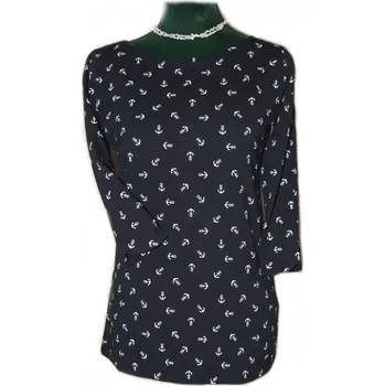 Dámské tričko Praktické dámské triko Mája kotvičky vel M (tmavě modré)