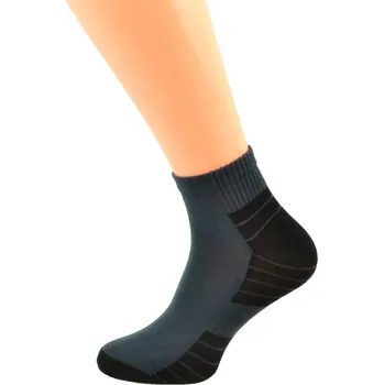 Gapo Pánské kotníkové ponožky Pruh 1. Velikost: 11-12 (EU 47-48), 2. Barva: tmavě šedá/černá