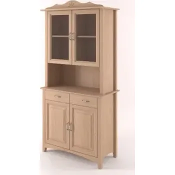 Příborník a kredenc Interier-Stejskal | Kredenc Castello masiv dub D04B - Castello dekory Světle šedá