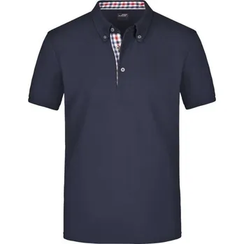 Pánská košile DAIBER JN 964 / Pánská polokošile button-down - navy/red/navy S