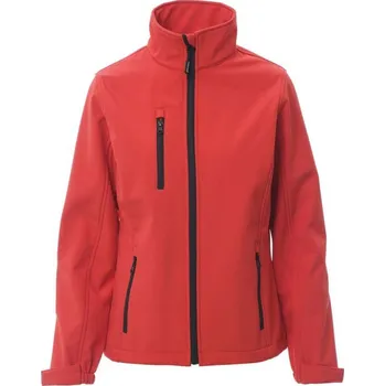 pracovní bunda PAYPER DUBLIN LADY 001249-0355 / Dámská celopropínací softshellová bunda - červená XXL