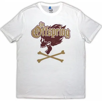 Pánská móda The Offspring tričko, Screaming Skull White, pánské XL