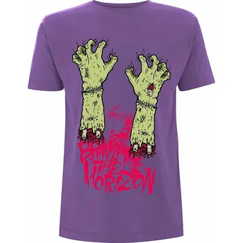 Pánská móda Bring Me The Horizon tričko, Zombie Hands Purple, pánské XL