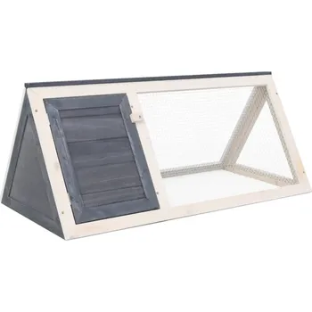 zahrada-XL Klec pro králíky/zvířata šedá dřevo 170852