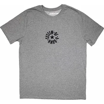 Pánská móda System Of A Down tričko, Mini Circle Logo SOAD Grey, pánské XXL