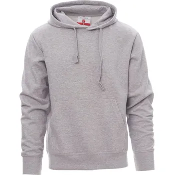 Pánská mikina PAYPER TORONTO MELANGE 001082-P076 / Pánská mikina s klokaní kapsou a kapucí - melange grey L