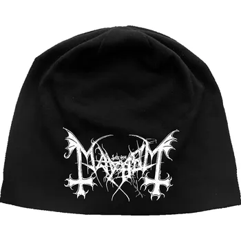 Čepice Mayhem zimní bavlněný kulich, Logo Black, unisex