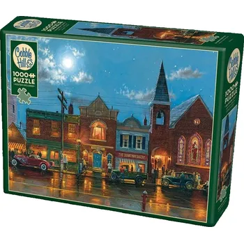 Puzzle COBBLE HILL Puzzle Večerní ulice 1000 dílků