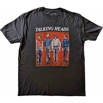 Pánská móda Talking Heads tričko, Pixel Portrait Charcoal Grey, pánské XXL