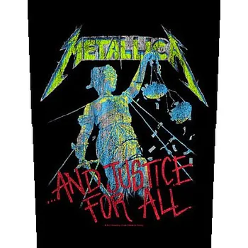 Nášivka Metallica nášivka na záda 30x27x36 cm, And Justice For All