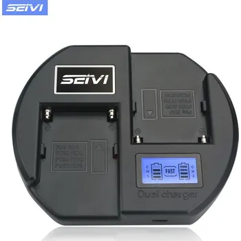 Powerbanka Nabíjecí stanice pro dvě baterie NP-F, LCD displej, rychlé nabíjení