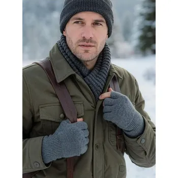 Rukavice Sinsay - Bezprsté palčáky 2 pack - šedá - 168GC-90M - 168GC-90M-ONE