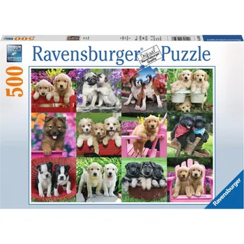 Puzzle RAVENSBURGER Puzzle Psí kamarádi 500 dílků