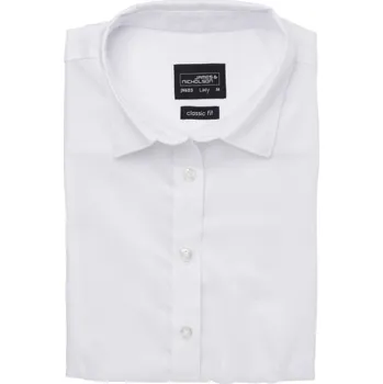 Dámská košile DAIBER JN 683 / Dámská keprová košile s krátkým rukávem - white XXXL