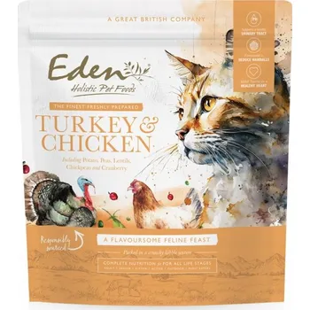 Krmivo pro kočku EDEN Suché krmivo pro kočky Krůta a kuřetem 1,5 kg