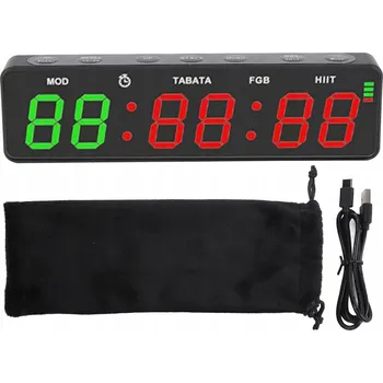 Hodiny Přenosné hodiny do posilovny, digitální fitness hodiny se stopkami pro domácí použití
