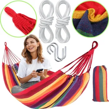 Houpací síť Jednomístná houpací síť 480142B žlutá