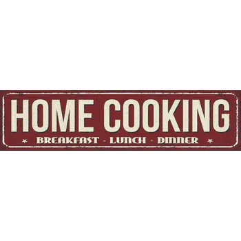 Obraz Cedule Home Cooking - Breakfast, Lunch, Dinner