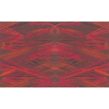 Tapeta ČERVENÁ VINYLOVÁ TAPETA S ABSTRAKTNÍM VZOREM 10,05 m x 106,00 cm